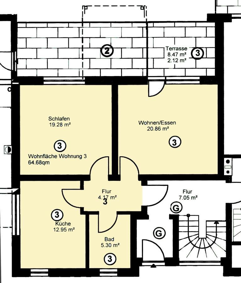 Ferienwohnung Mit Terrasse, Kostenloses Wlan, Parkplatz 바트왼하우젠 외부 사진